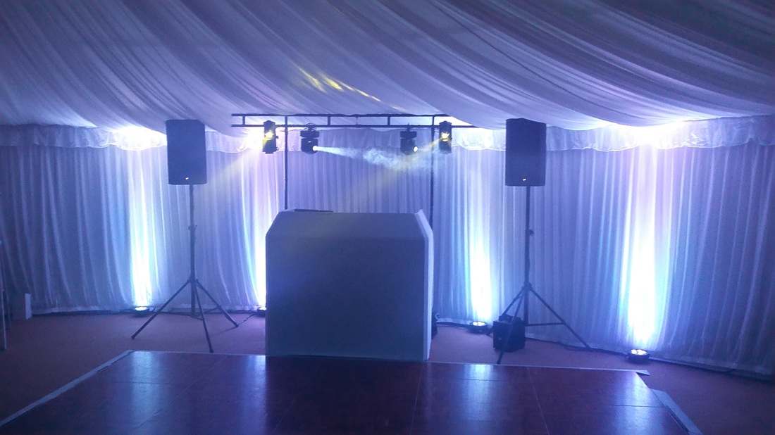 Wedding DJ Setup at Leicester Race Course